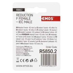 Redukcia Emos R5850.2, F zásuvka - IEC vidlica