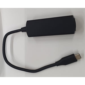 Redukcia Olpran B-3118, USB-C / RJ45, čierna