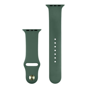 Silikónový športový remienok na Apple watch 42/44/45 mm, T zelený