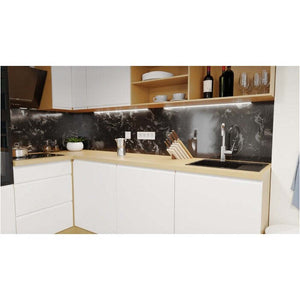 Rohová kuchyňa Aurelia ľavý roh 240x180 cm (biela mat, lak) - II. akosť