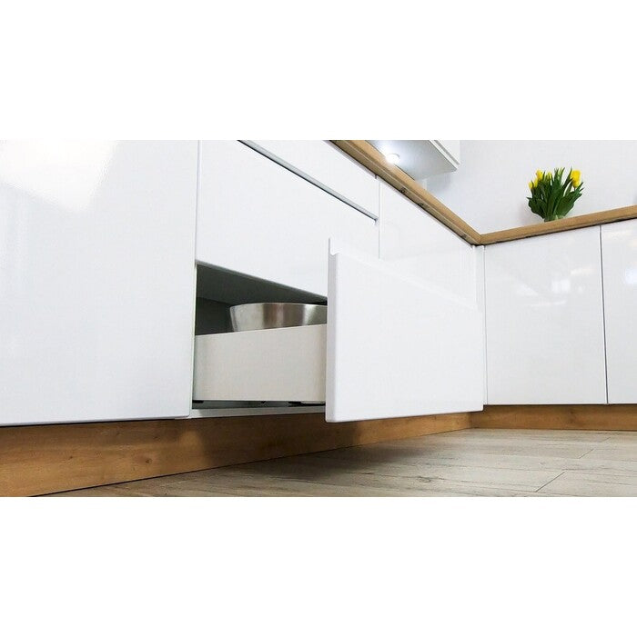 Rohová kuchyňa Lisse ľavý roh 255x170 cm (biela lesklá)