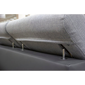 Rohová sedačka rozkladacia Matrix ľavý roh ÚP sivá