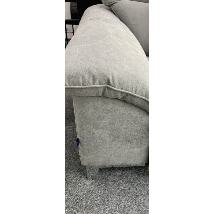 Rohová sedačka rozkladacia Teresa ľavý roh sivá