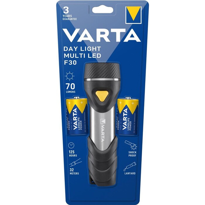 Ručné svietidlo Varta Day Light Multi, LED, F30, 2xD