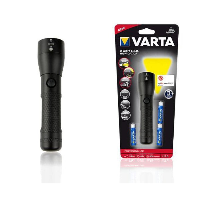 Ručné svietidlo Varta Flashlight Led High Optics 18810, LED