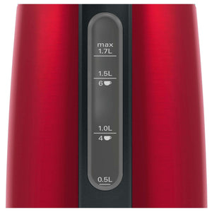 Rýchlovarná kanvica Bosch TWK3P424, červená, 1,7l