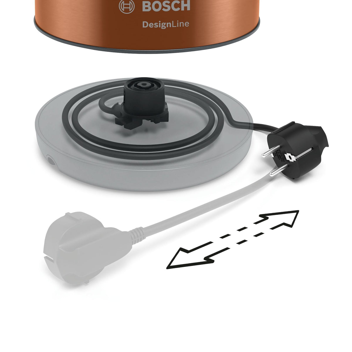 Rýchlovarná kanvica Bosch TWK4P439, bronzová, 1,7l