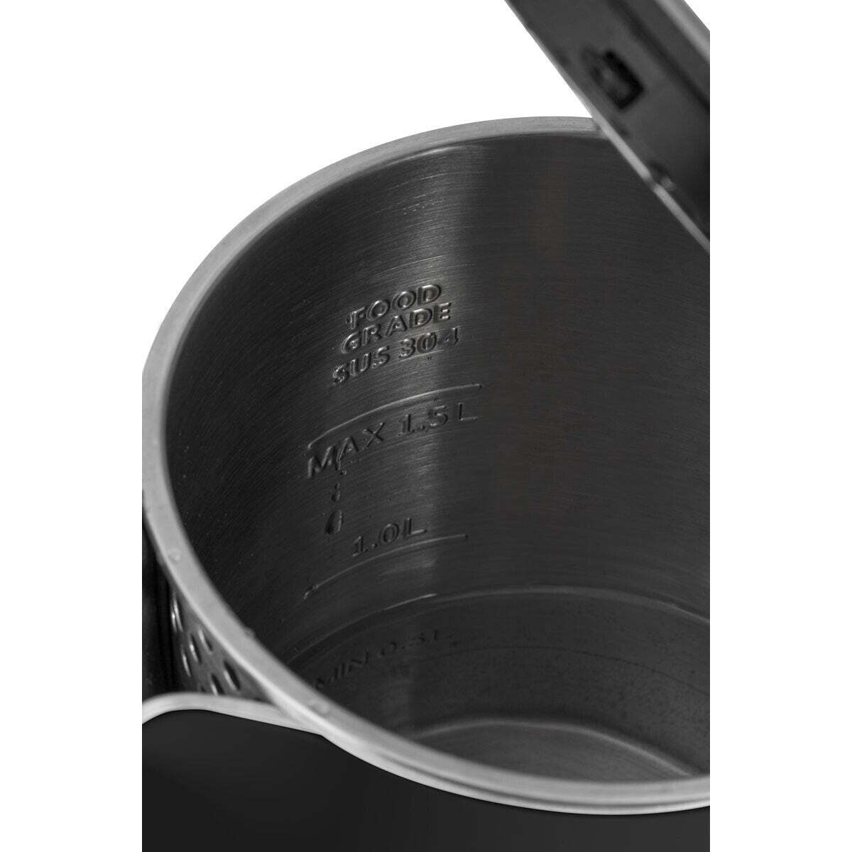 Rýchlovarná kanvica Concept Salt &amp; Pepper RK3301, čierna, 1,5 l