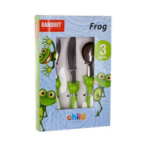 Sada detských príborov Banquet Frog, 3ks