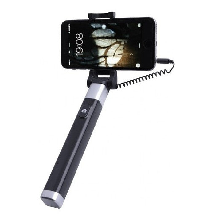 Selfie tyč WG 5 s 3,5 Jack konektorom a spúšťou, čierna