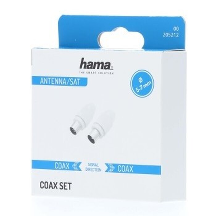 Set konektorov Hama 205212, koax vidlica + zásuvka IEC