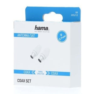 Set konektorov Hama 205212, koax vidlica + zásuvka IEC