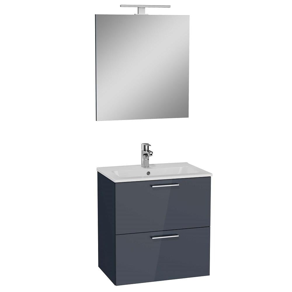 Kúpeľňová zostava Moira (59x61x39,5 cm, sivá)