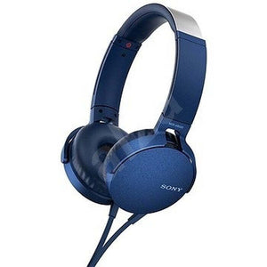Slúchadlá cez hlavu Sony MDR-XB550APL, modré