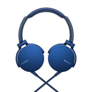 Slúchadlá cez hlavu Sony MDR-XB550APL, modré