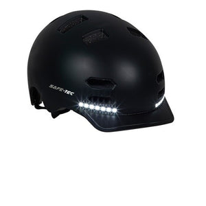Smart helma SafeTec SK8, S, LED smerovka, bluetooth, čierna POŠKO