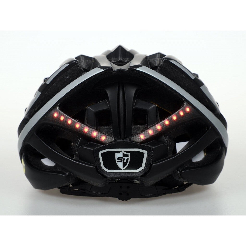 Smart helma SafeTec TYR 3, XL, LED smerovka, bluetooth, čierna