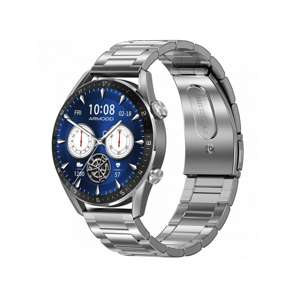 Smart hodinky Armodd Silentwatch 5 Pro, kovový rem., strieborná P
