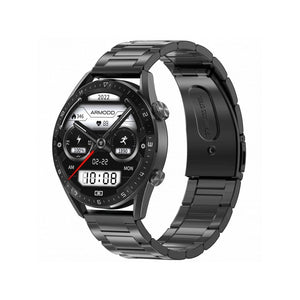 Smart hodinky Armodd Silentwatch 5 Pro, kovový remienok, čierna