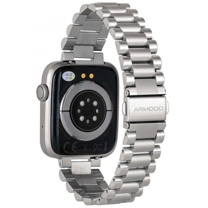 Smart hodinky ARMODD Squarz 9 Pro, kovový remienok, strieborná