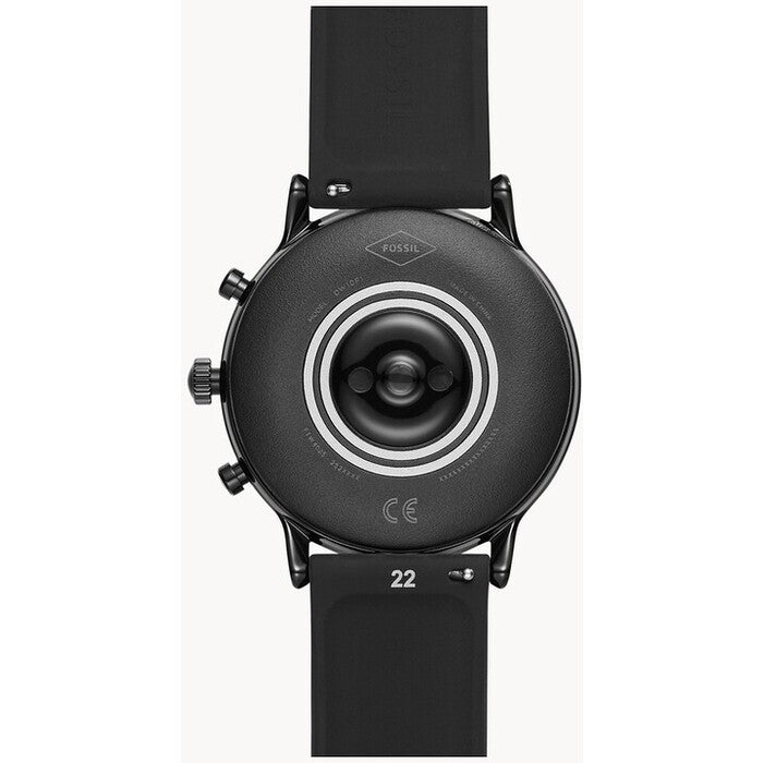 Smart hodinky Fossil Carlyle, čierna/čierny silikónový remienok P