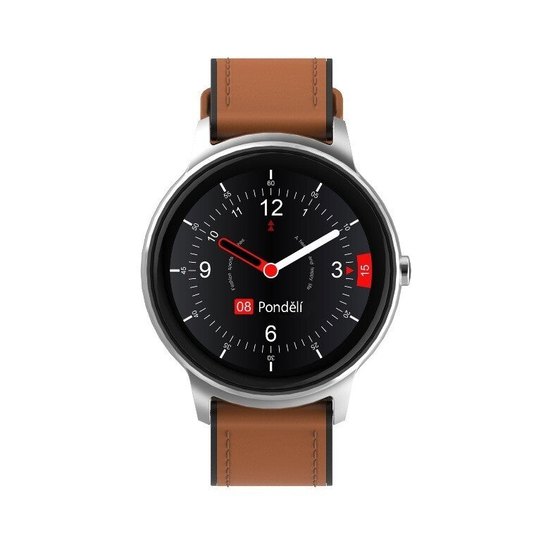 Smart hodinky iGET Fit F60, 2x remienok, strieborná