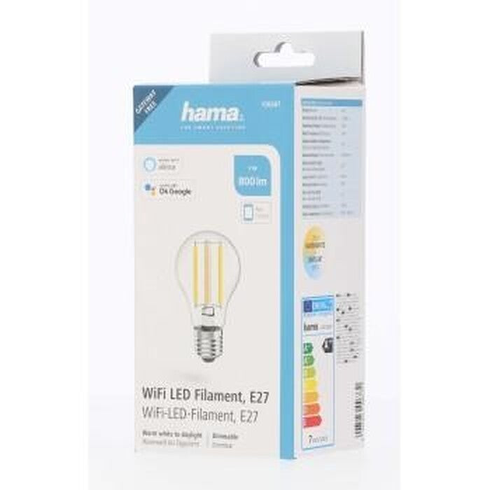 SMART LED Filament retro žiarovka Hama, E27, 7 W