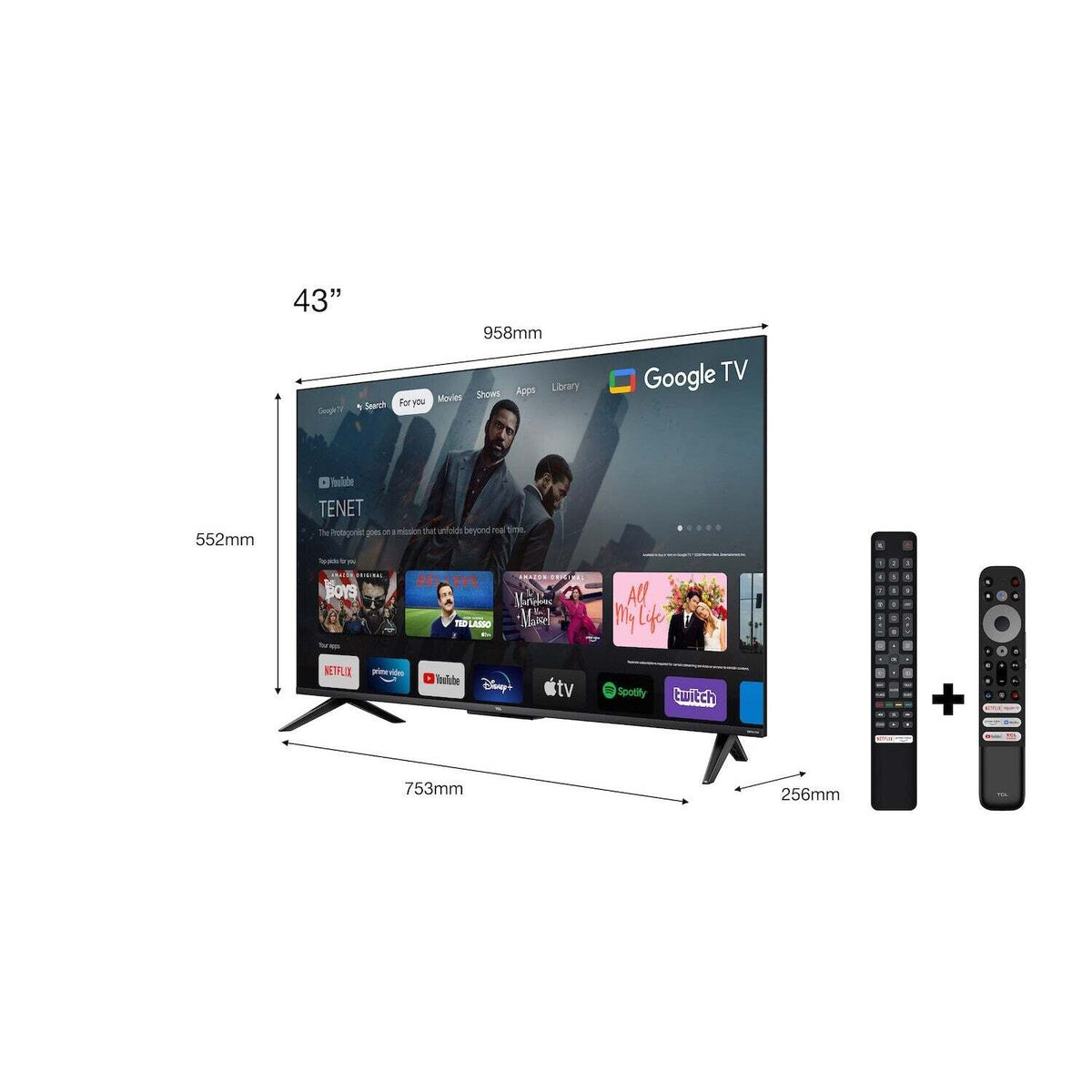 Smart televízor TCL 43C635 / 43&quot; (108 cm)