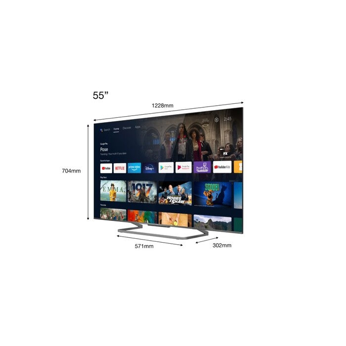 Smart televízor TCL 55C729 (2021) / 55&quot; (139 cm)