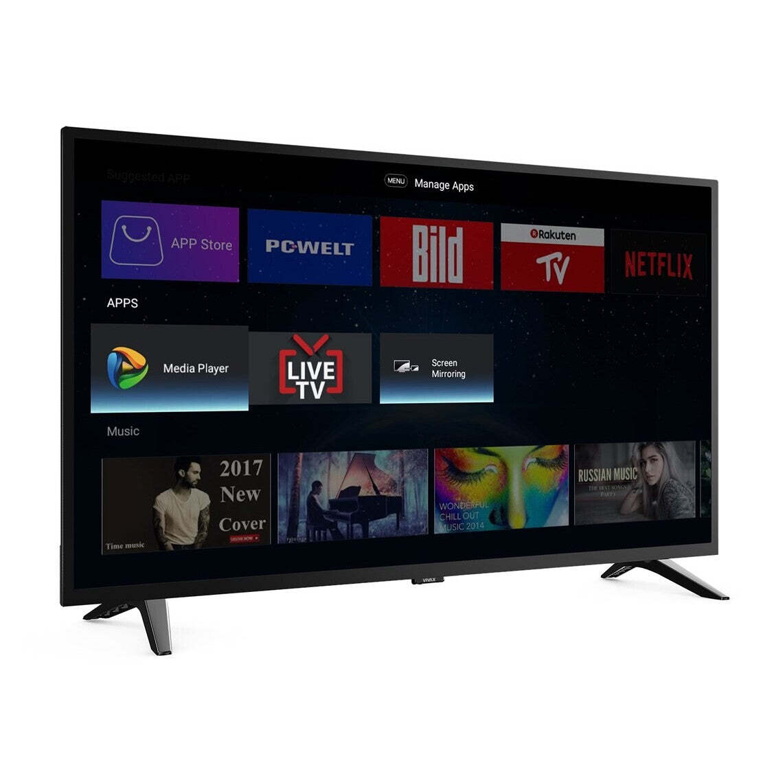 Smart televízor Vivax 43S60T2S2SM (2021) / 43&quot; (109 cm)