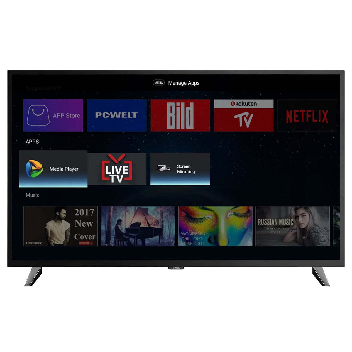 Smart televízor Vivax 43S60T2S2SM (2021) / 43&quot; (109 cm)