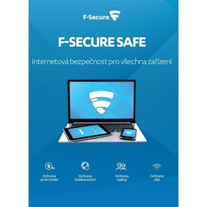 Software F-Secure SAFE, 3 zariadenia/1 rok (FCFXBR1N003G2)