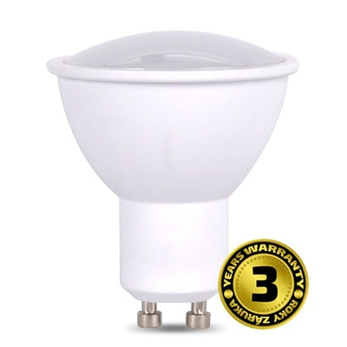 Solight LED žiarovka, bodová , 5 W, GU10, 3000 K, 400 lm, biela
