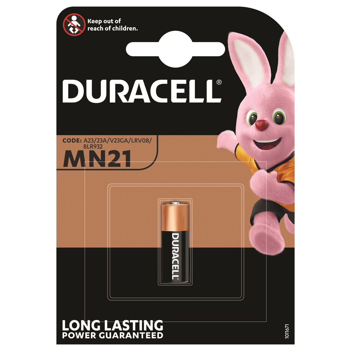 Špeciálna batéria Duracell Security MN21 V23GA/MN21