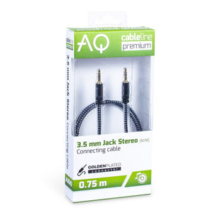 Stereo audio kábel AQ 6OKJJ030, jack / jack, 3m