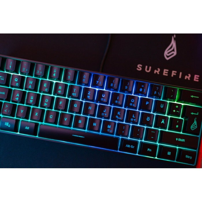 SUREFIRE KingPin X1 60% RGB herná klávesnica, US