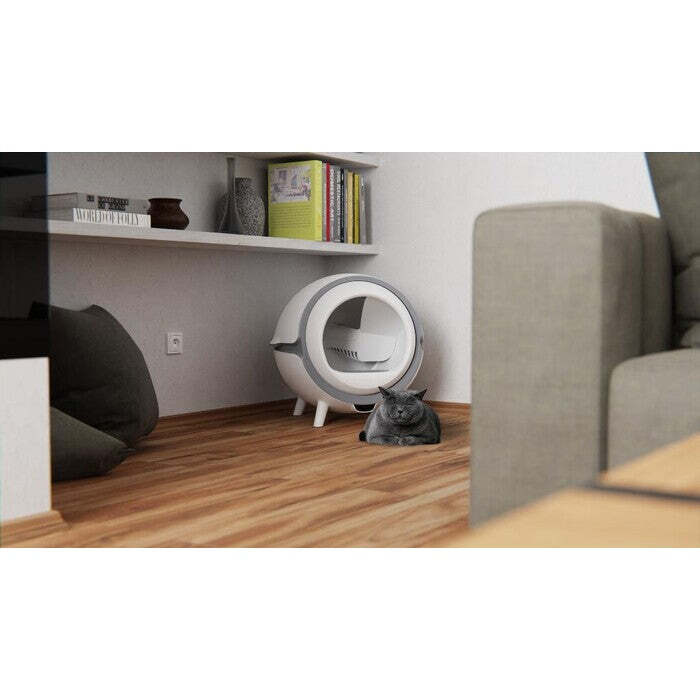 Tesla Smart Cat Toilet VADA VZHĽADU, ODRENINY
