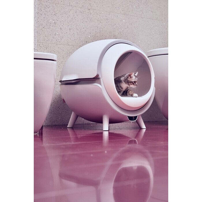 Tesla Smart Cat Toilet VADA VZHĽADU, ODRENINY