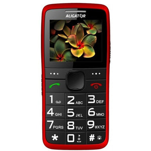 Tlačidlový telefón Aligator A675 červený