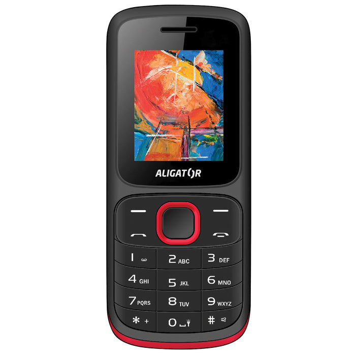 Tlačidlový telefón ALIGATOR D210 Dual sim, čierna