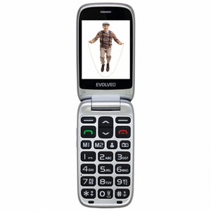 Tlačidlový telefón Evolveo EasyPhone FS, čierna