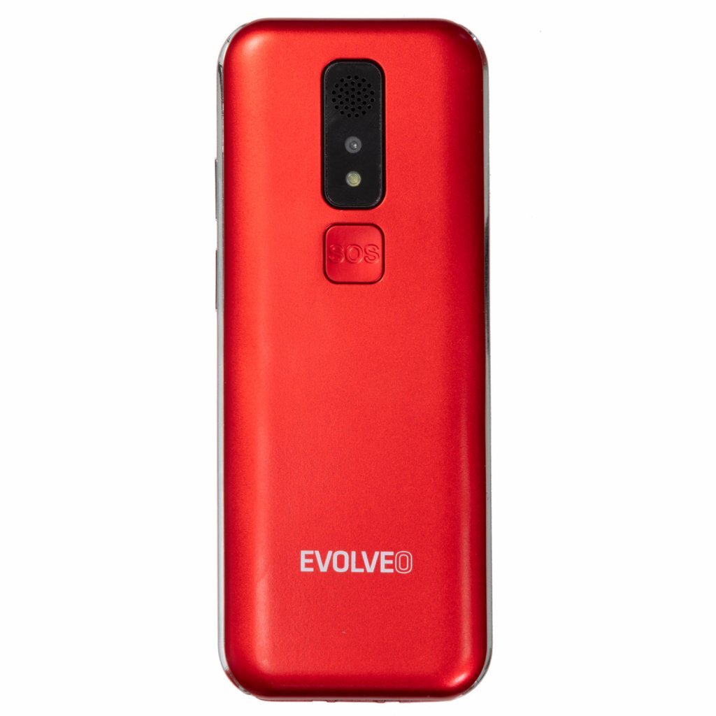 Tlačidlový telefón Evolveo EasyPhone LT, červená