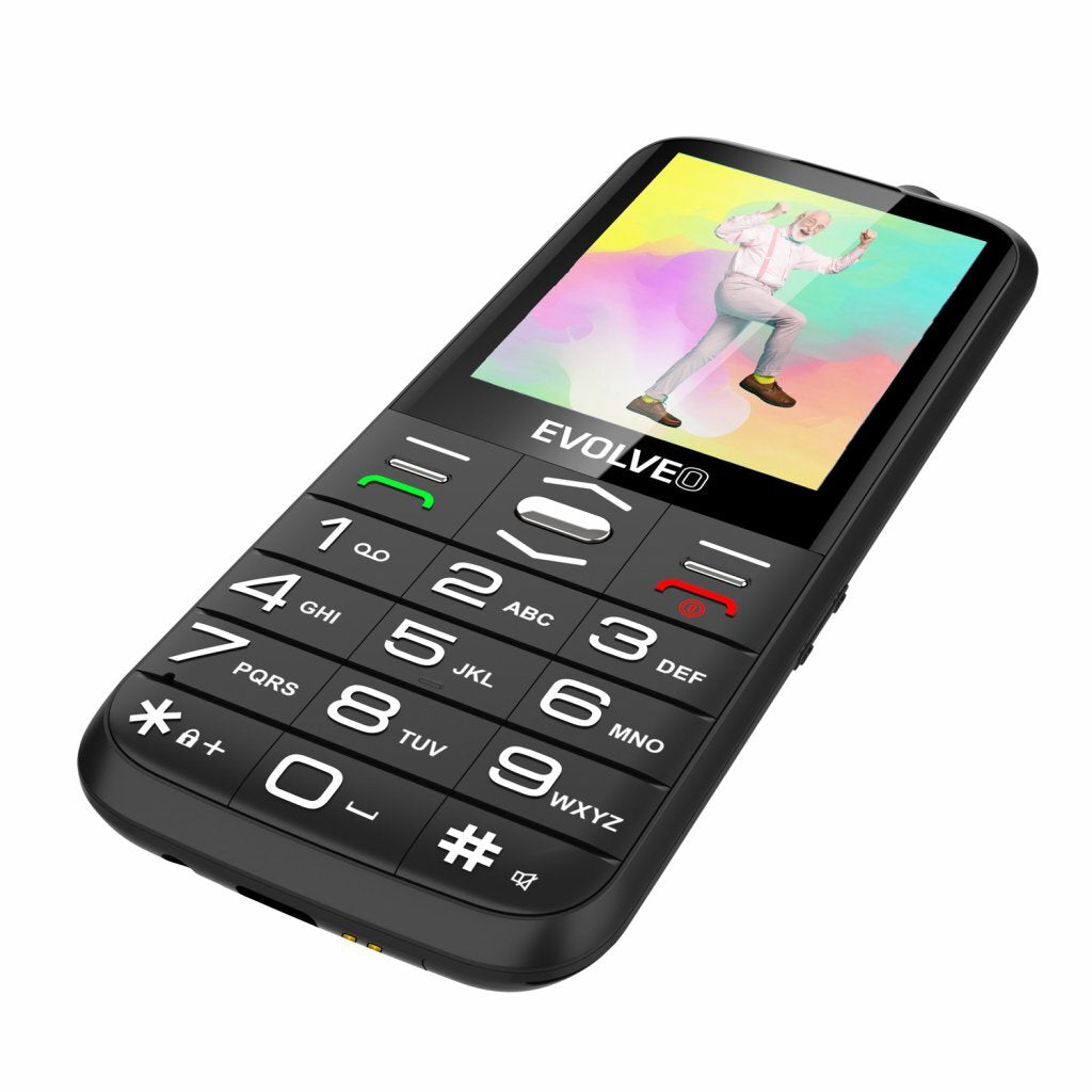 Tlačidlový telefón Evolveo EasyPhone XO, čierna