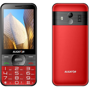 Tlačidlový telefón pre seniorov Aligator A900, červená ROZBALENÉ