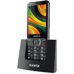 Tlačidlový telefón pre seniorov Aligator A900, čierna