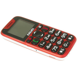 Tlačidlový telefón pre seniorov Evolveo EasyPhone, červená