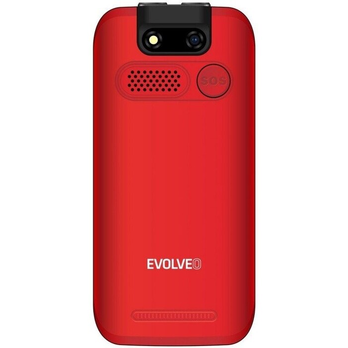 Tlačidlový telefón pre seniorov Evolveo EasyPhone EB, červená POU