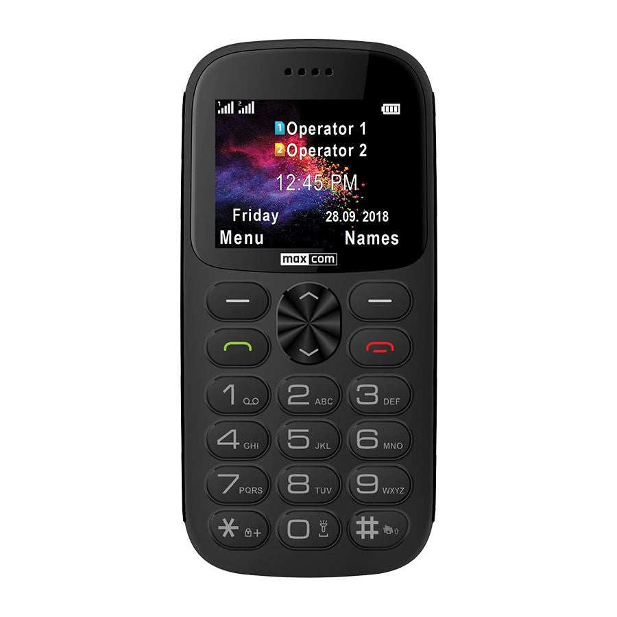 Tlačidlový telefón pre seniorov Maxcom Comfort MM471, šedá