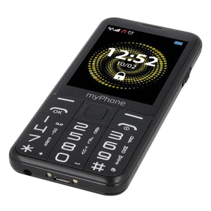 Tlačidlový telefón pre seniorov myPhone Halo Q, čierna