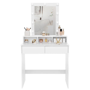 Toaletný stolík Galera (biela, 80x145x40 cm)